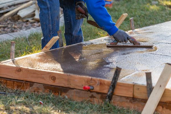 Patio Slab Construction in Redding