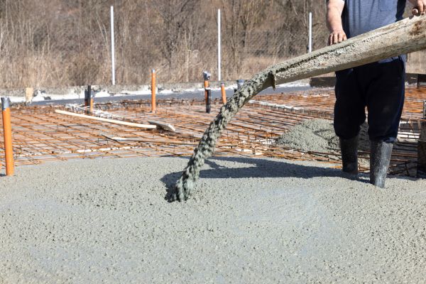Pole Barn Slab Pouring in Redding